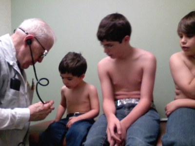 doctor checkup kids skin